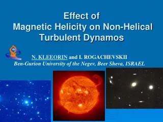 Effect of   Magnetic Helicity on Non-Helical  Turbulent Dynamos