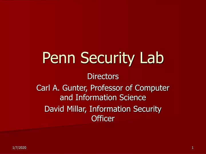 penn security lab