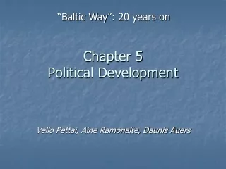 chapter 5 political development