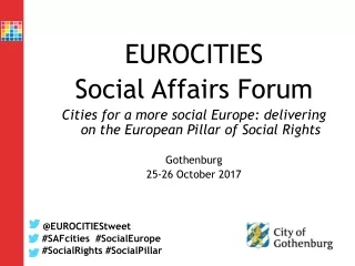 EUROCITIES  Social Affairs Forum