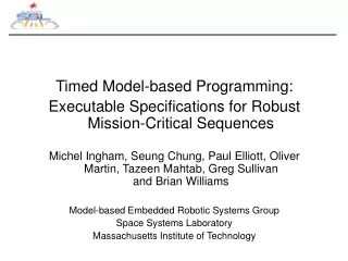 Timed Model-based Programming: Executable Specifications for Robust Mission-Critical Sequences