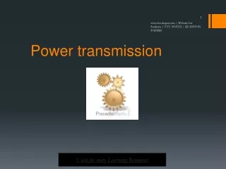 Power transmission
