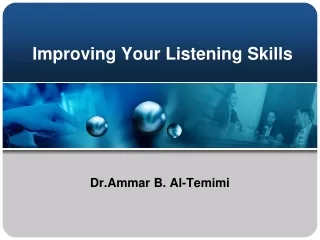 Improving Your Listening Skills