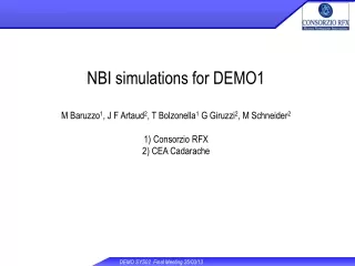 NBI simulations for DEMO1