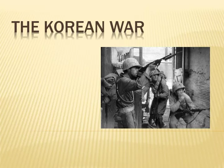 presentation about korean war