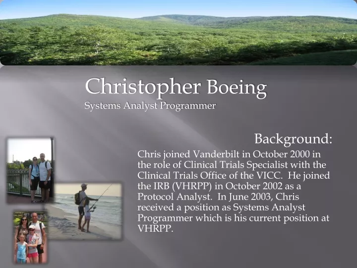 christopher boeing systems analyst programmer