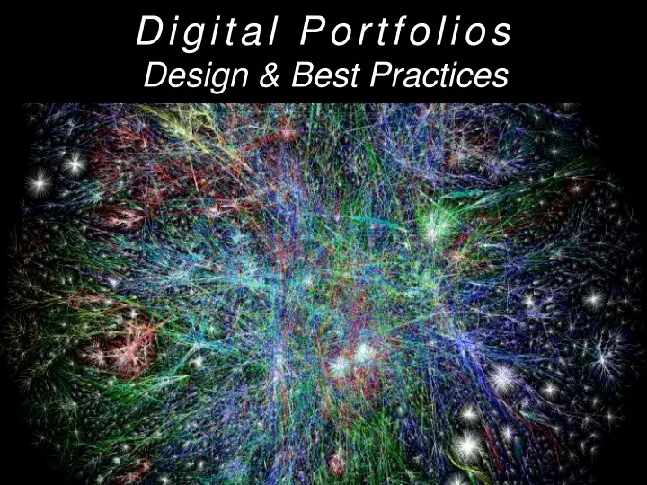 digital portfolios design best practices