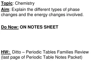Topic : Chemistry