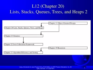 L12 (Chapter 20)  Lists, Stacks, Queues, Trees, and Heaps 2