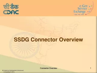 SSDG Connector Overview