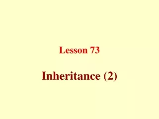 Lesson 73