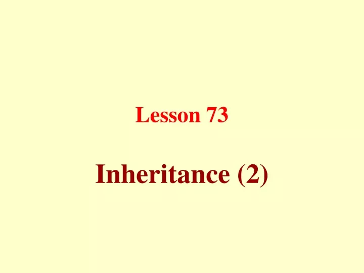 lesson 73