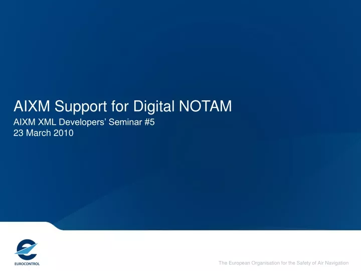 aixm support for digital notam