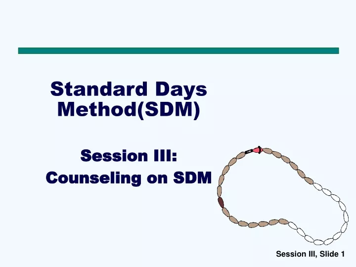 standard days method sdm session iii counseling