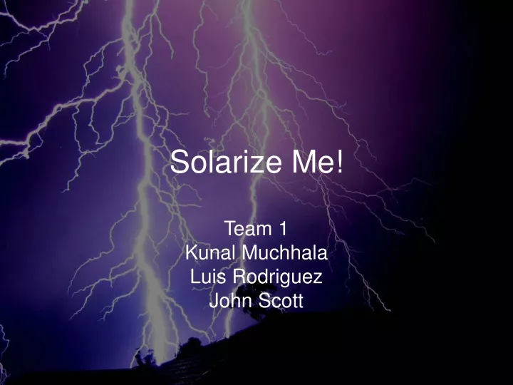 solarize me