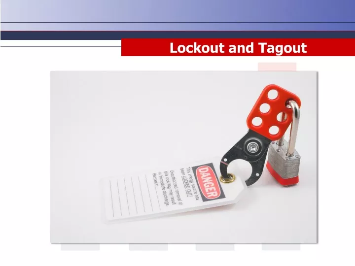 lockout and tagout