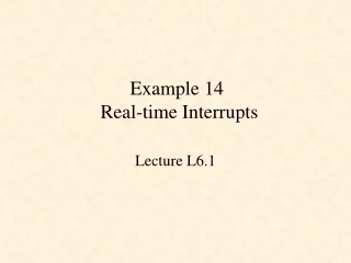 Example 14  Real-time Interrupts