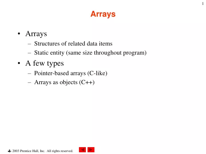 arrays