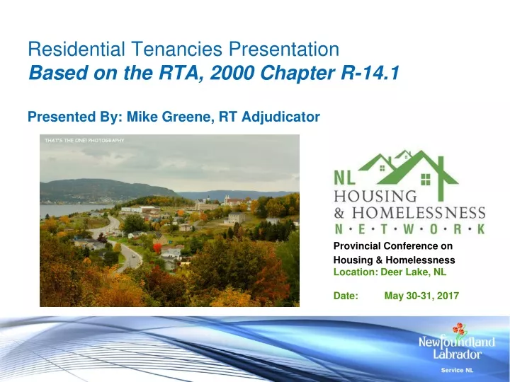 residential tenancies presentation based