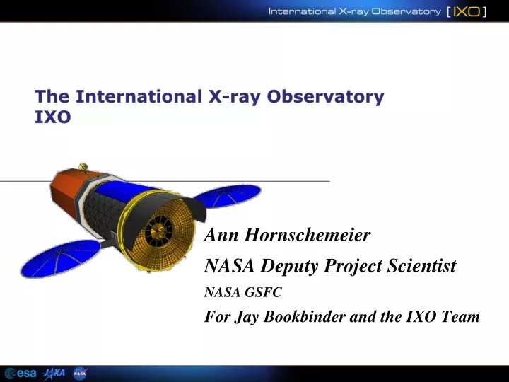 the international x ray observatory ixo