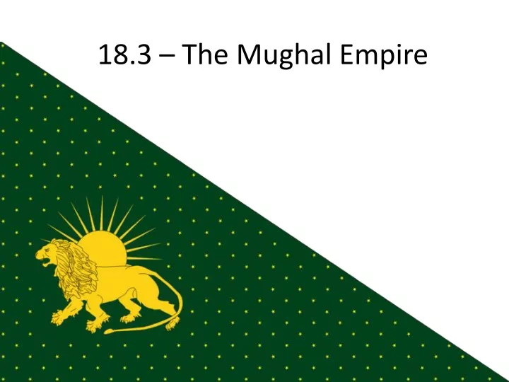 18 3 the mughal empire
