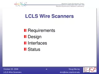 LCLS Wire Scanners