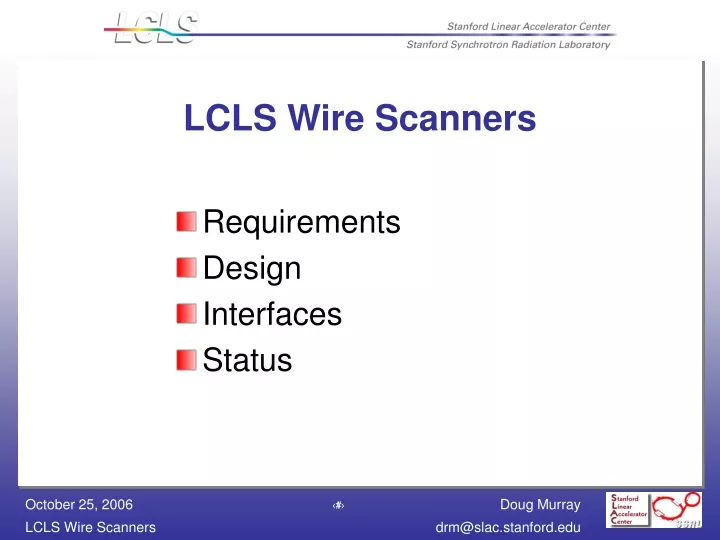 lcls wire scanners