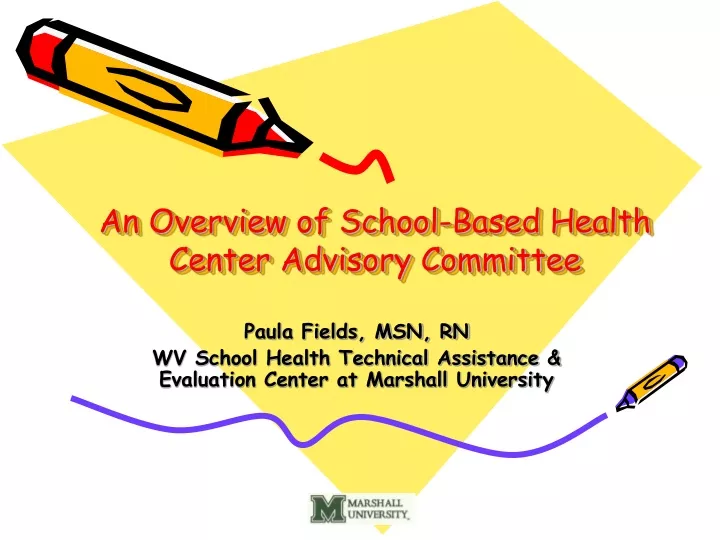 an overview of school based health center advisory committee