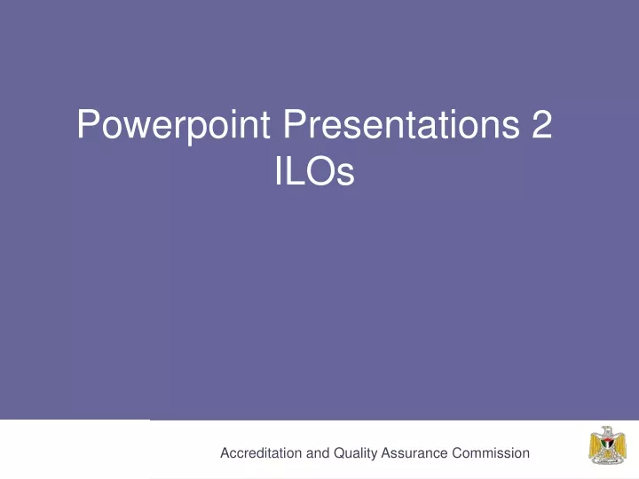 powerpoint presentations 2 ilos