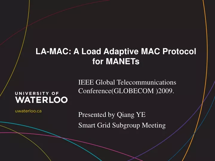la mac a load adaptive mac protocol for manets