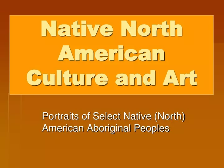 native north american culture and art