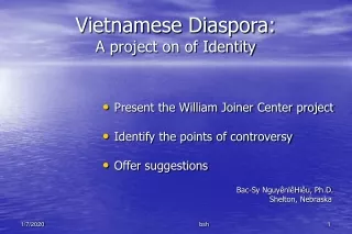 Vietnamese Diaspora: A project on of Identity