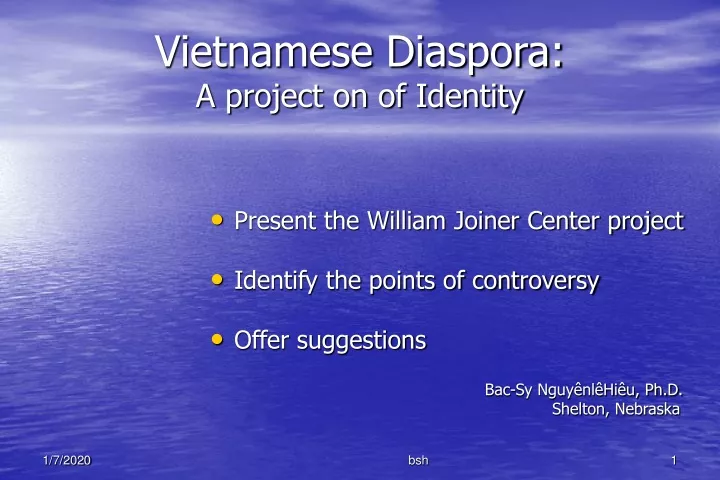 vietnamese diaspora a project on of identity