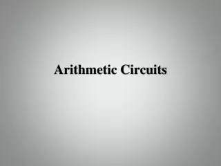 Arithmetic Circuits