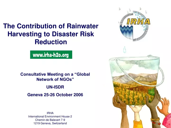 the contribution of rainwater harvesting
