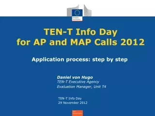 TEN-T Info Day  for AP and MAP Calls 2012