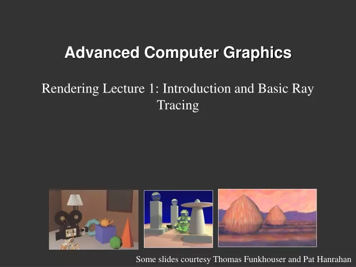 advanced computer graphics