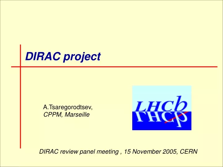dirac project