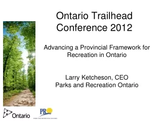 Ontario Trailhead Conference 2012