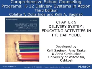 CHAPTER 9 DELIVERY SYSTEM: EDUCATING ACTIVITIES IN THE DAP MODEL