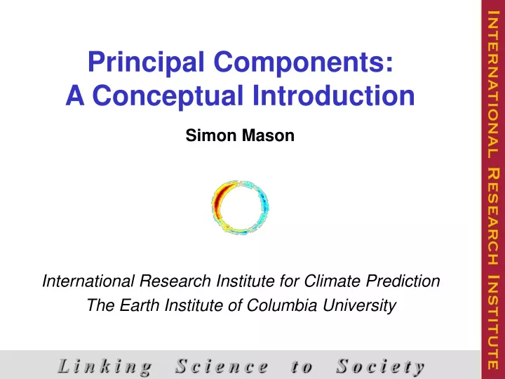 principal components a conceptual introduction