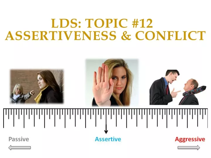 lds topic 12 assertiveness conflict