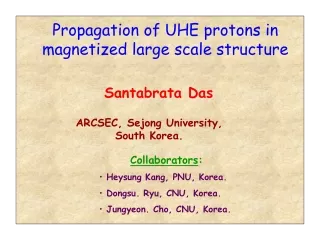Propagation of UHE protons in magnetized large scale structure