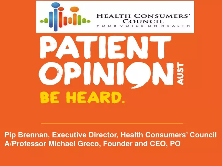 pip brennan executive director health consumers