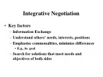 Maximizing Value Through Integrative Negotiation - slide 1