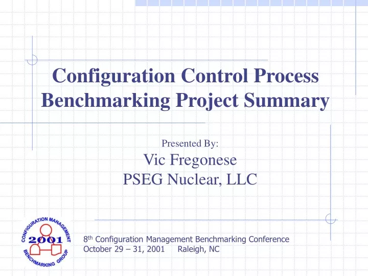 configuration control process benchmarking project summary