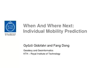 When And Where Next: Individual Mobility Prediction