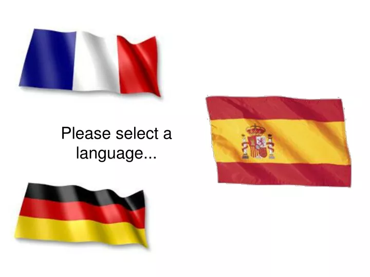 please select a language