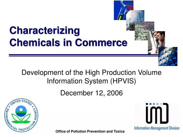 characterizing chemicals in commerce