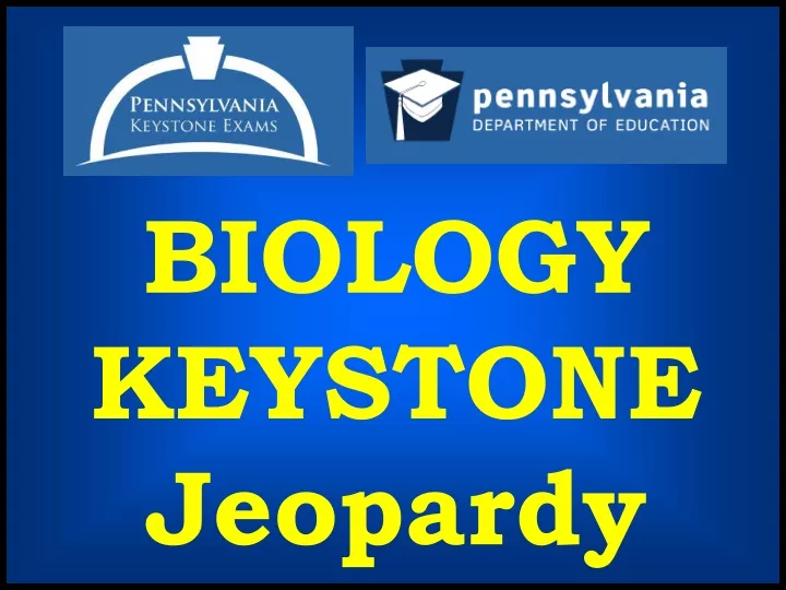 biology keystone jeopardy